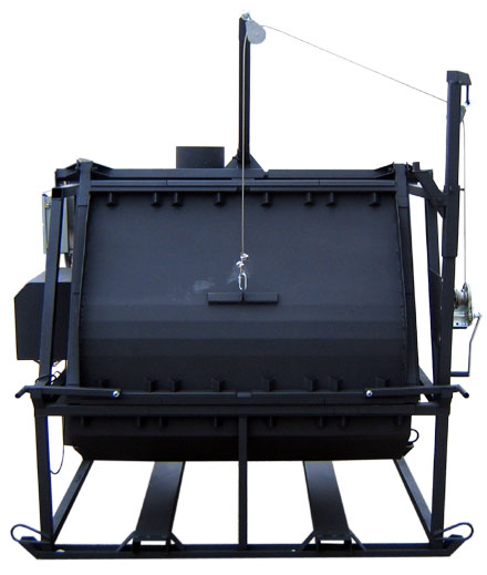 Phoenix Model 6045 animal carcus incinerator. Safely dispose of infected poultry and other animals.